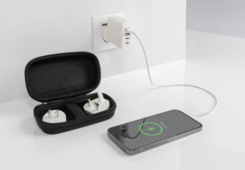TravelCharge Pro RCS újrah. műanyag utazási töltő USB-C Fehér 