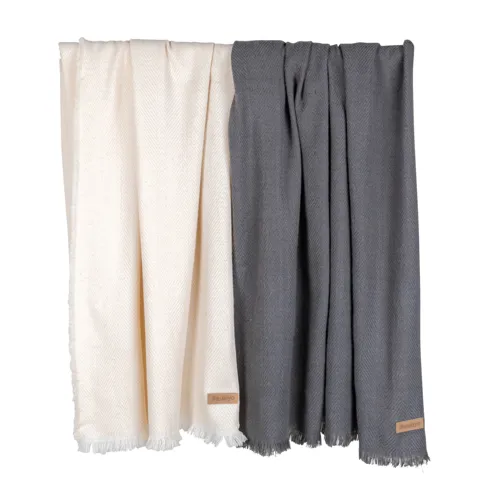 Ukiyo Aware™ Polylana® szőtt takaró 130x150 cm Fehér 
