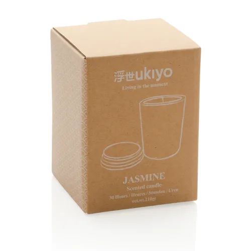Ukiyo deluxe illatos gyertya bambusz fedővel Fekete 