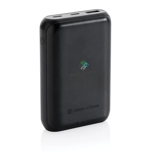 Urban Vitamin Alameda 10 000 mAh 18W-os PD powerbank Fekete 