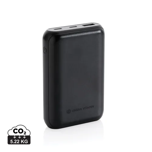 Urban Vitamin Alameda 10 000 mAh 18W-os PD powerbank Fekete 