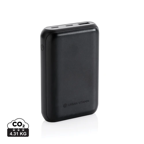 Urban Vitamin Alameda 10 000 mAh 18W-os PD powerbank Fekete 
