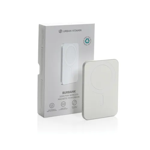 Urban Vitamin Burbank RCS műanyag/alu 3000 mAh powerbank Szürke 