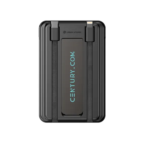 Urban Vitamin Redwood 5 az 1-ben PD mágneses powerbank Fekete 