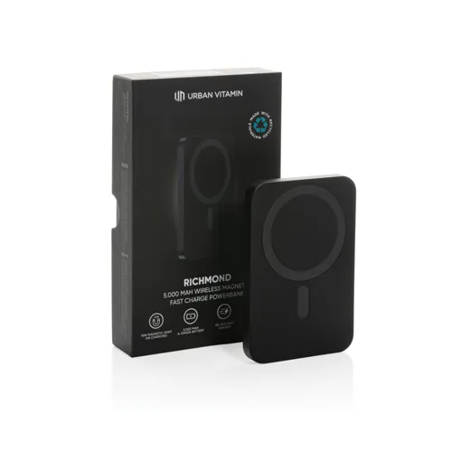 Urban Vitamin Richmond RCS műanyag/alu 5000 mAh powerbank Fekete 