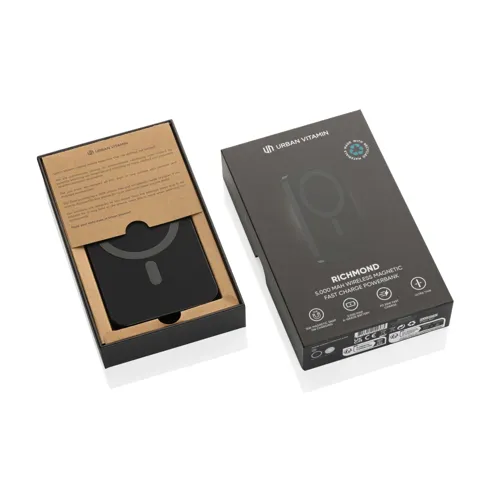 Urban Vitamin Richmond RCS műanyag/alu 5000 mAh powerbank Fekete 