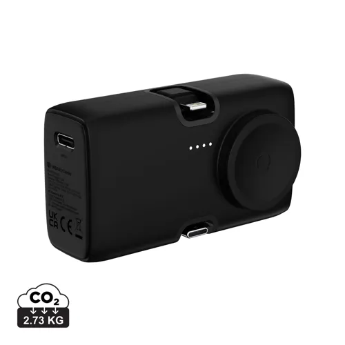 Urban Vitamin San Diego RCS újrah. műanyag 20W PD powerbank Fekete 