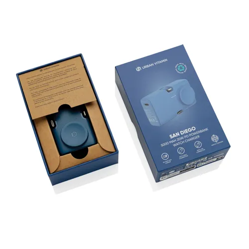 Urban Vitamin San Diego RCS újrah. műanyag 20W PD powerbank Kék 