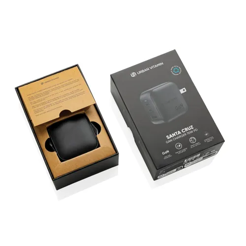 Urban Vitamin Santa Cruz RCS újrah. műanyag 70W-os GAN töltő Fekete 