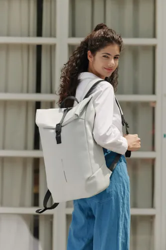 Urban vízálló flap-top hátizsák Fehér 
