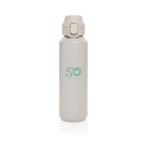 Via RCS újrahasznosított, zárható sport palack 600 ml Barna 