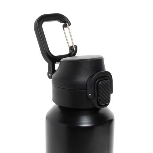 Via RCS újrahasznosított, zárható sport palack 600 ml Fekete 