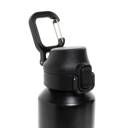 Via RCS újrahasznosított, zárható sport palack 600 ml Fekete 