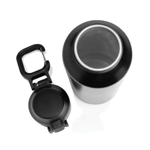 Via RCS újrahasznosított, zárható sport palack 600 ml Fekete 
