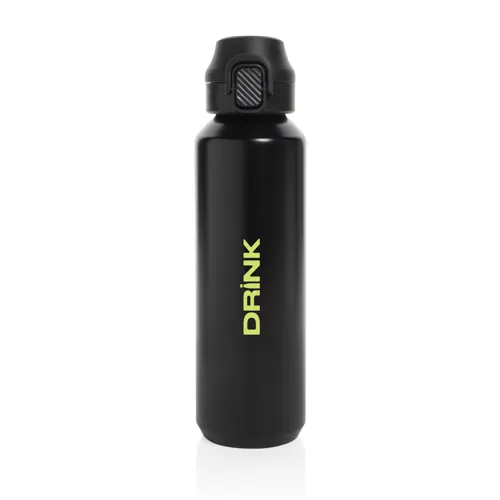 Via RCS újrahasznosított, zárható sport palack 600 ml Fekete 