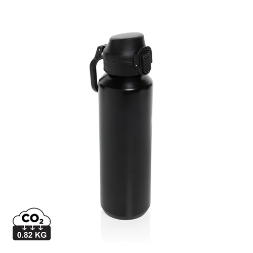 Via RCS újrahasznosított, zárható sport palack 600 ml Fekete 