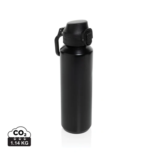 Via RCS újrahasznosított, zárható sport palack 600 ml Fekete 