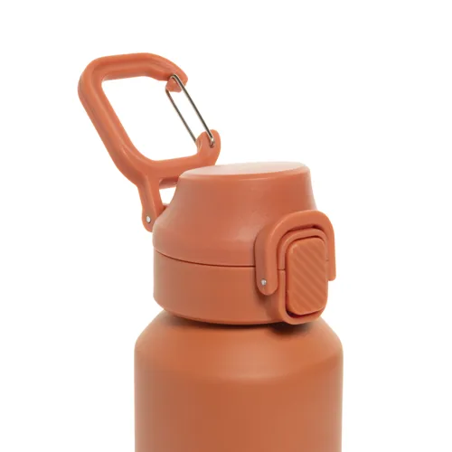 Via RCS újrahasznosított, zárható sport palack 600 ml Narancssárga 