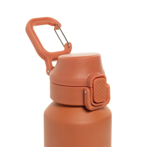 Via RCS újrahasznosított, zárható sport palack 600 ml Narancssárga 