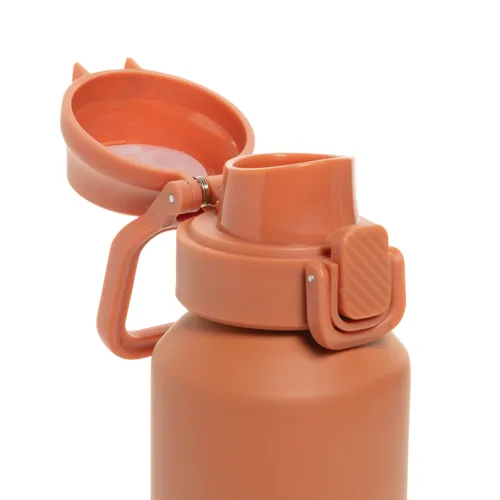 Via RCS újrahasznosított, zárható sport palack 600 ml Narancssárga 