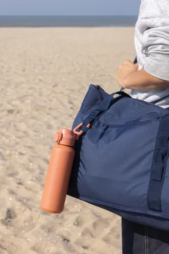 Via RCS újrahasznosított, zárható sport palack 600 ml Narancssárga 