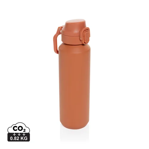 Via RCS újrahasznosított, zárható sport palack 600 ml Narancssárga 