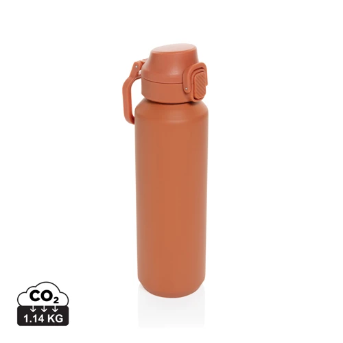 Via RCS újrahasznosított, zárható sport palack 600 ml Narancssárga 