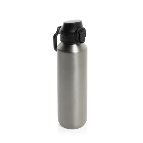 Via RCS újrahasznosított, zárható sport palack 600 ml Szürke 