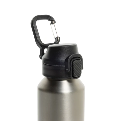 Via RCS újrahasznosított, zárható sport palack 600 ml Szürke 