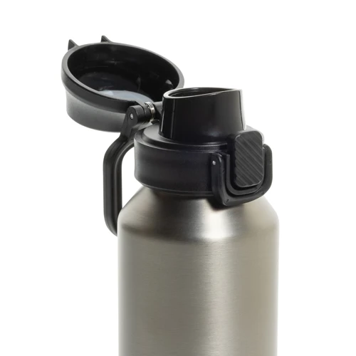 Via RCS újrahasznosított, zárható sport palack 600 ml Szürke 