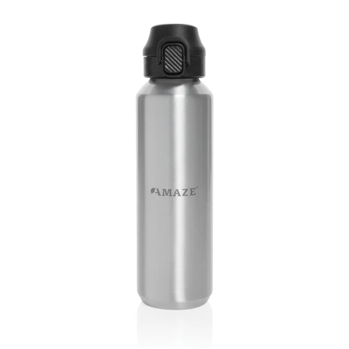 Via RCS újrahasznosított, zárható sport palack 600 ml Szürke 