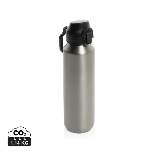 Via RCS újrahasznosított, zárható sport palack 600 ml Szürke 