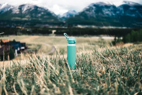 Via RCS újrahasznosított, zárható sport palack 600 ml Zöld 