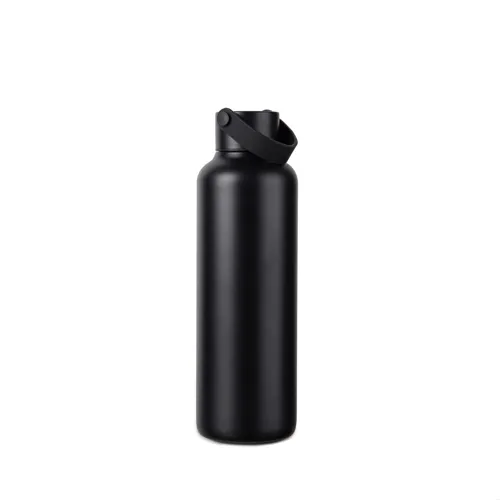 VINGA Baltimore RCS újrahaszn. SS palack, 600 ml Fekete 