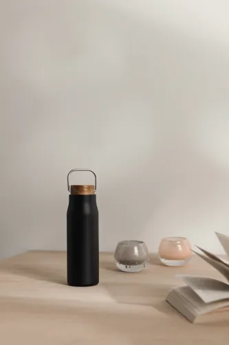 VINGA Ciro RCS újrahasznosított vákuumpalack, 300 ml Fekete 