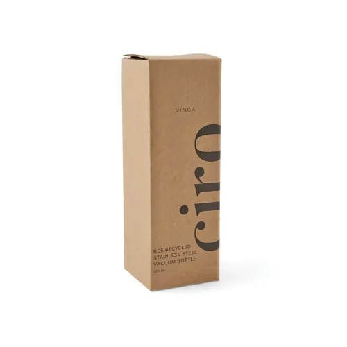 VINGA Ciro RCS újrahasznosított vákuumpalack, 300 ml Fekete 