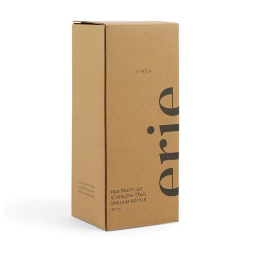 VINGA Erie RCS acél vákuumpalack, 450 ml Fekete 