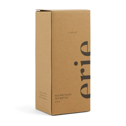 VINGA Erie RCS újrahasznosított PET palack, 575 ml Fekete 