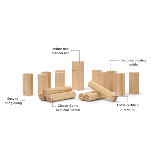 VINGA Kubb mini játék Barna 