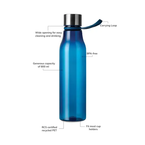 VINGA Lean RCS RPET vizespalack, 800 ml Kék 