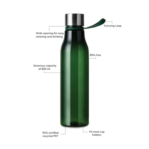 VINGA Lean RCS RPET vizespalack, 800 ml Zöld 