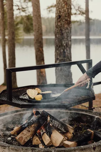 VINGA Monte Ardoise grillsütő, 30 cm Fekete 