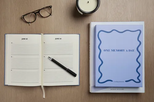VINGA One memory a day napló GRS papírból Kék 