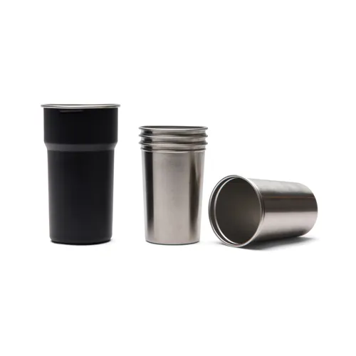 VINGA Parks RCS SS pohár, 4 db, 250 ml Fekete 