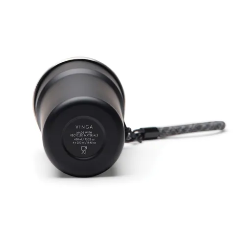 VINGA Parks RCS SS pohár, 4 db, 250 ml Fekete 
