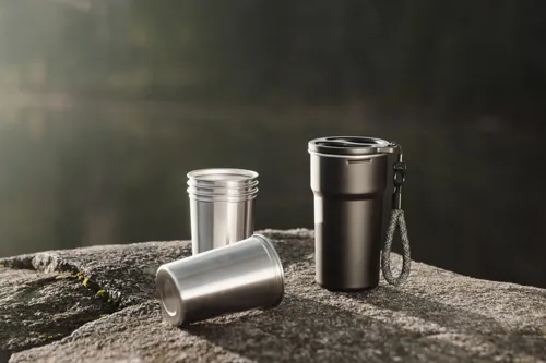 VINGA Parks RCS SS pohár, 4 db, 250 ml Fekete 