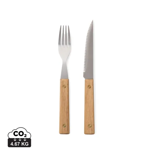 VINGA Paso 8 db-os bbq étkészlet Barna 