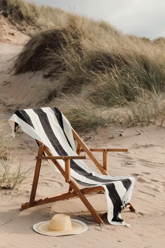 VINGA Valmer strandtörölköző Fekete 