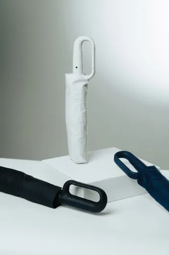 Yara 21" AWARE™ RPET solid esernyő karabinerrel Kék 