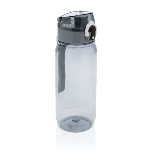 Yide RCS újrah.PET szivárgásmentes zárható vizespalack 600ml Fekete 